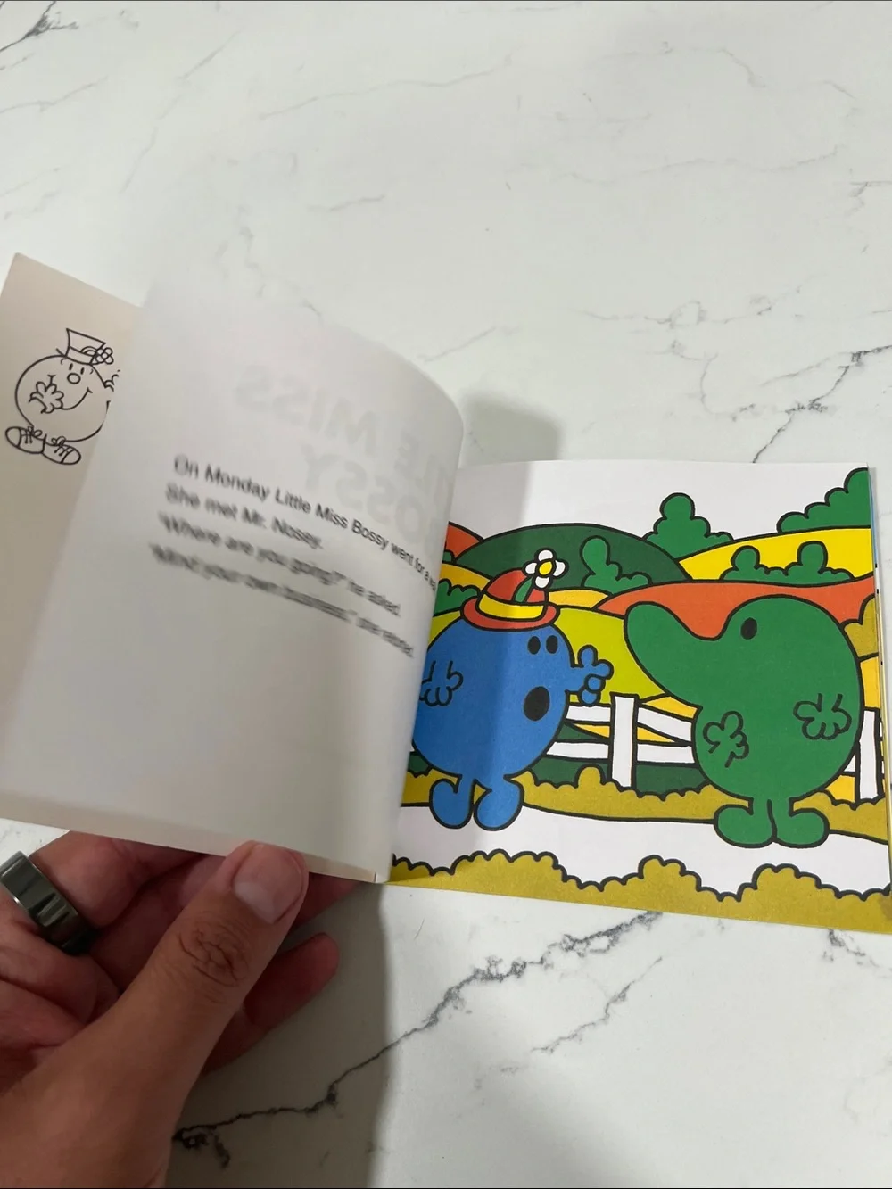 Little Miss Bossy Blue Kids Picture Book by Roger Hargreaves